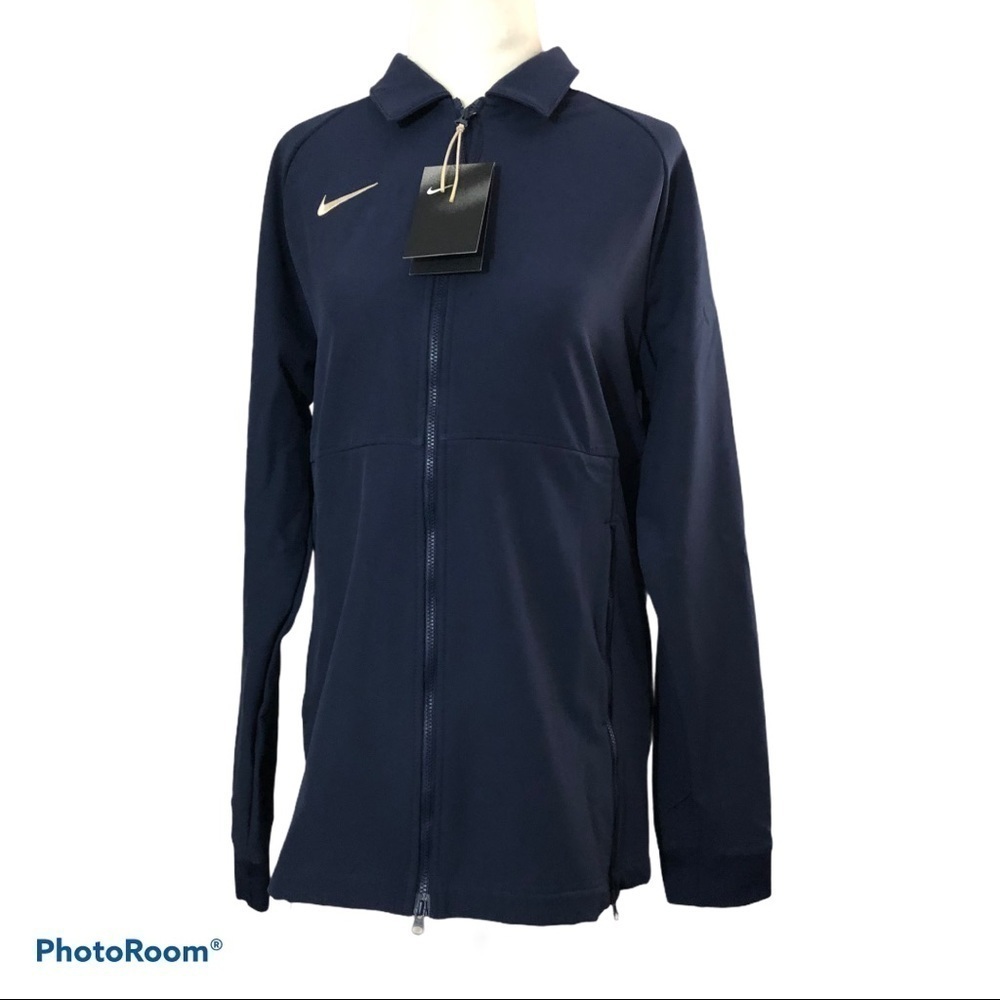 NWT NIKE Therma Football Full Zipper Lined Jacket Sz M